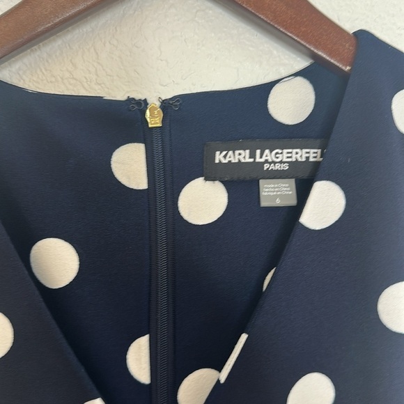 Karl Lagerfield Wide Leg Polka Dot jumpsuit size 6 - Picture 4 of 11